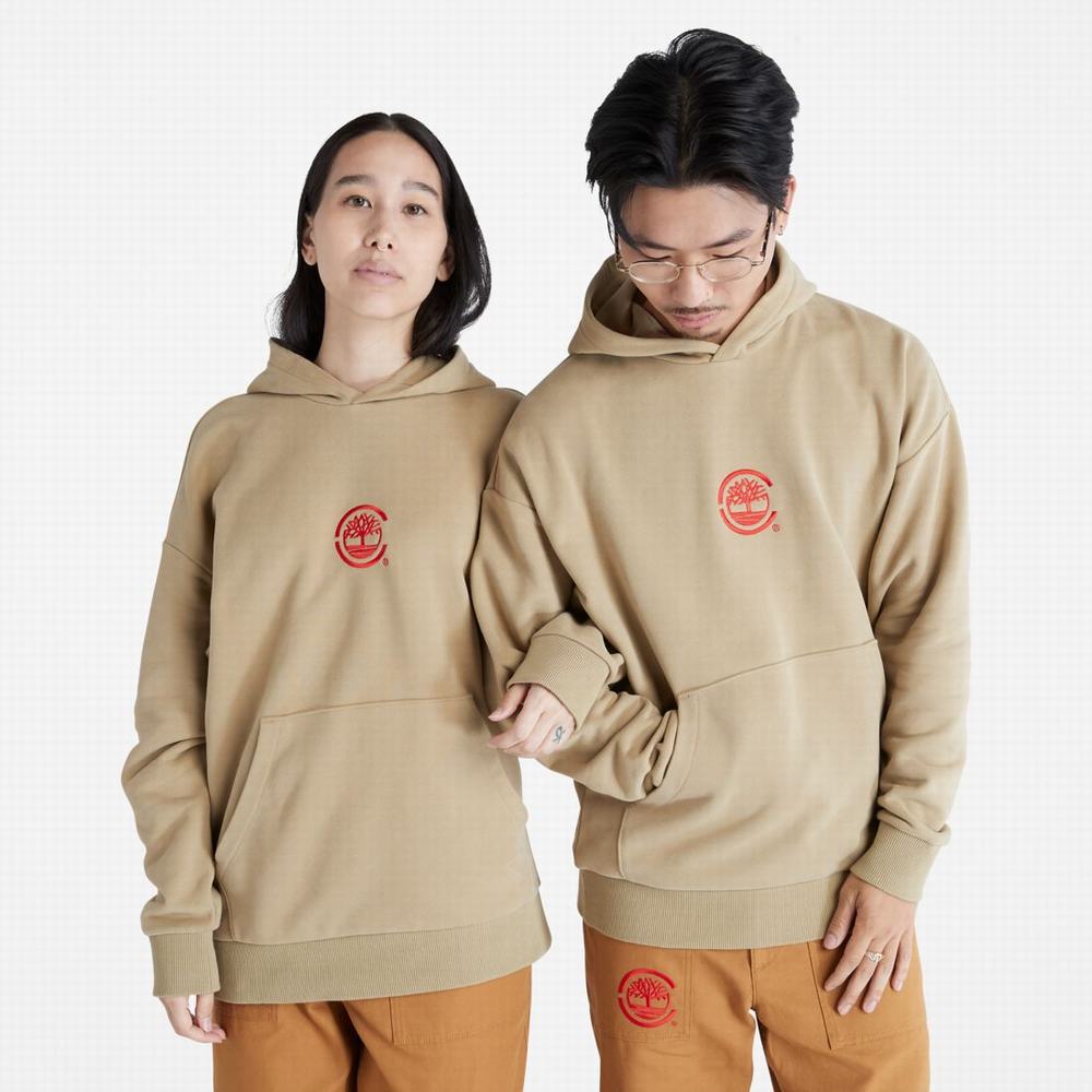 Dámské Mikiny S Kapucí Timberland CLOT x Timberland Hnědožlutý | TI85136-482