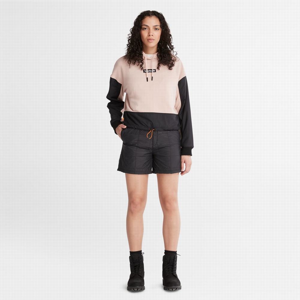 Dámské Mikiny S Kapucí Timberland Colorblock Mixed-Media Růžové | TI75382-962