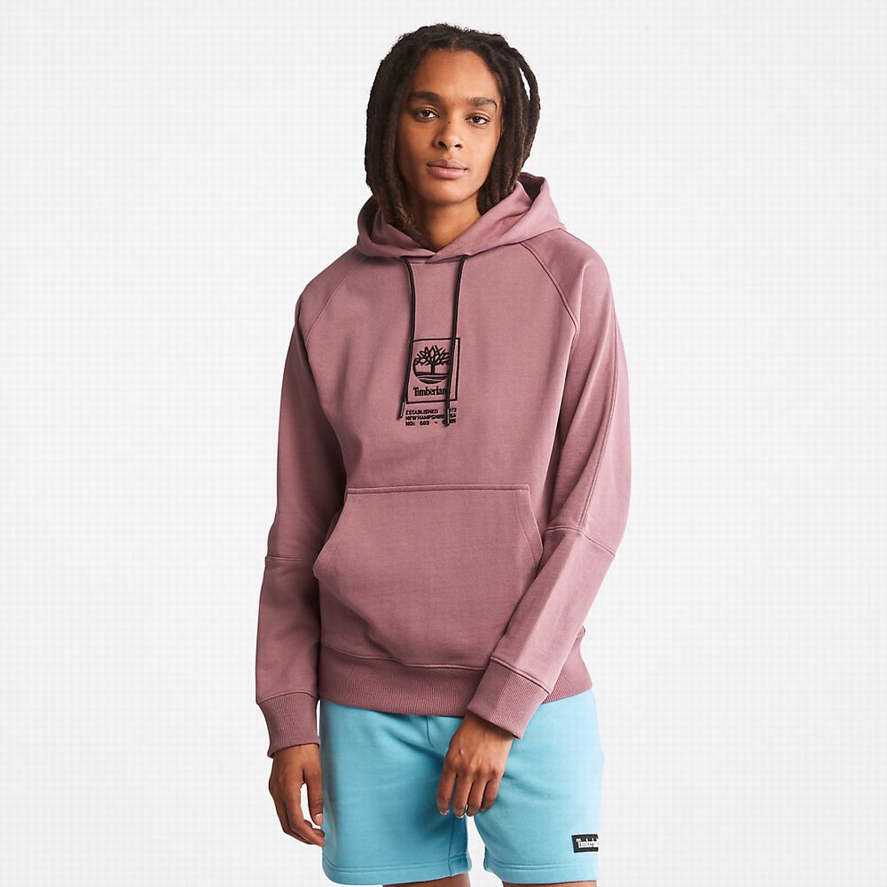 Dámské Mikiny S Kapucí Timberland Heavyweight Logo Růžové | TI52910-680