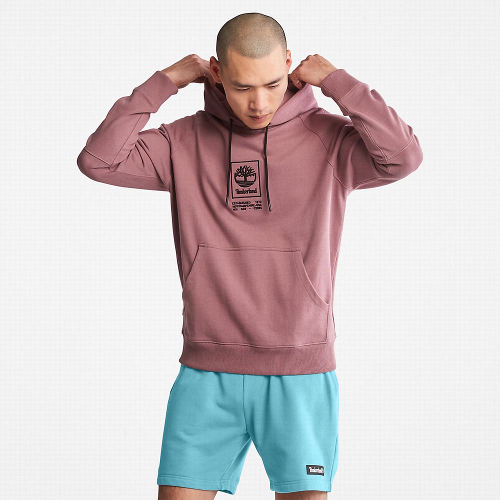 Dámské Mikiny S Kapucí Timberland Heavyweight Logo Růžové | TI52910-680
