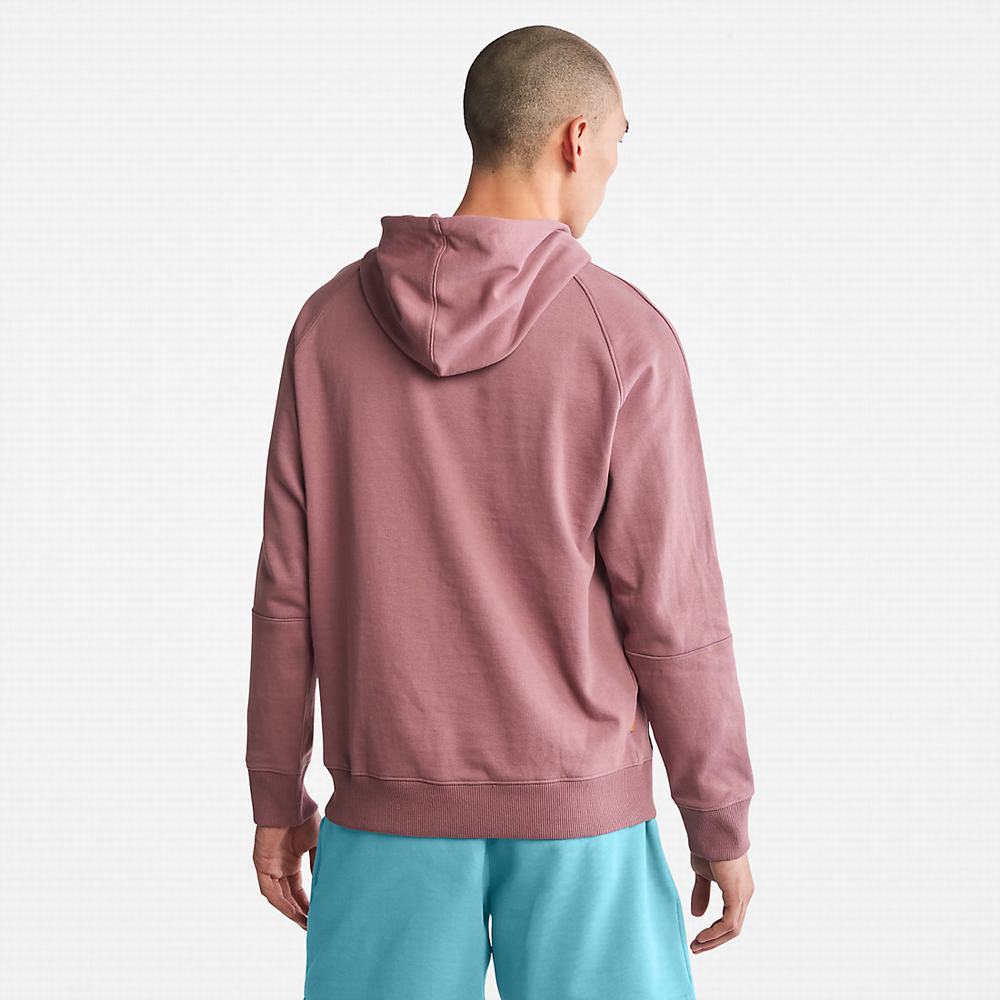Dámské Mikiny S Kapucí Timberland Heavyweight Logo Růžové | TI52910-680