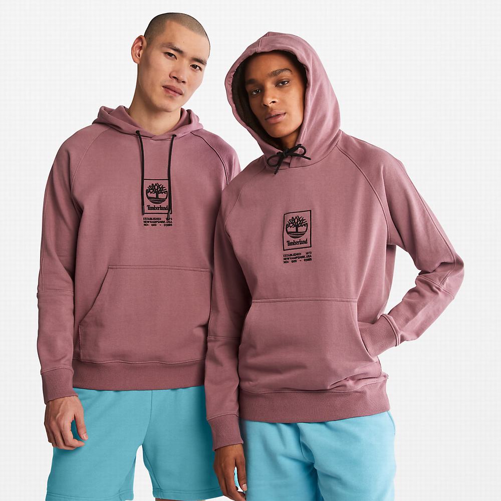 Dámské Mikiny S Kapucí Timberland Heavyweight Logo Růžové | TI52910-680