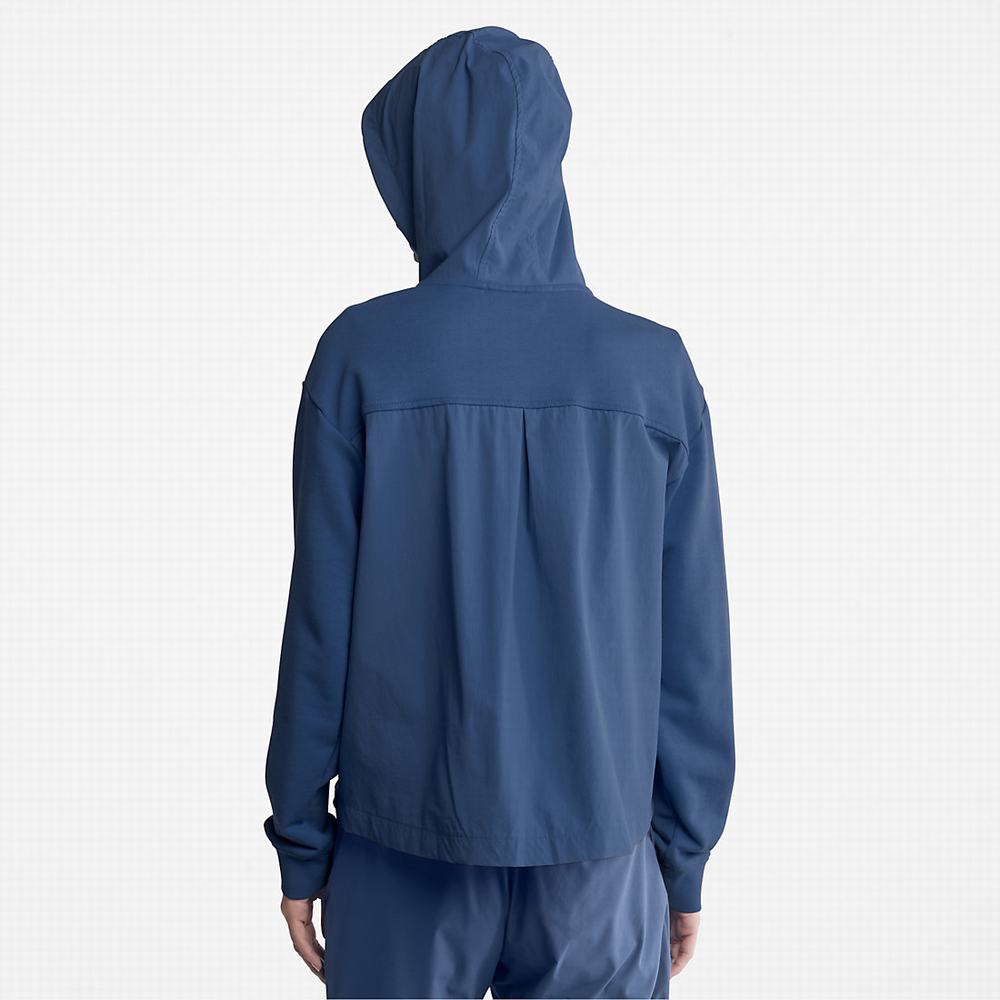 Dámské Mikiny S Kapucí Timberland Solid-colour Tmavě Blankyt | TI07613-507