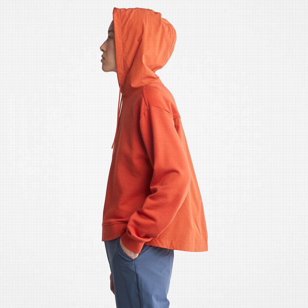Dámské Mikiny S Kapucí Timberland Solid-colour Oranžové | TI23519-742