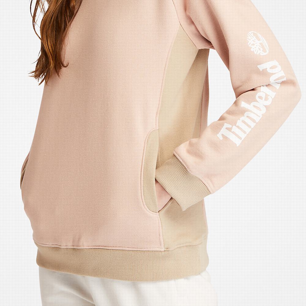 Dámské Mikiny Timberland Crewneck Světle Růžové | TI47892-793