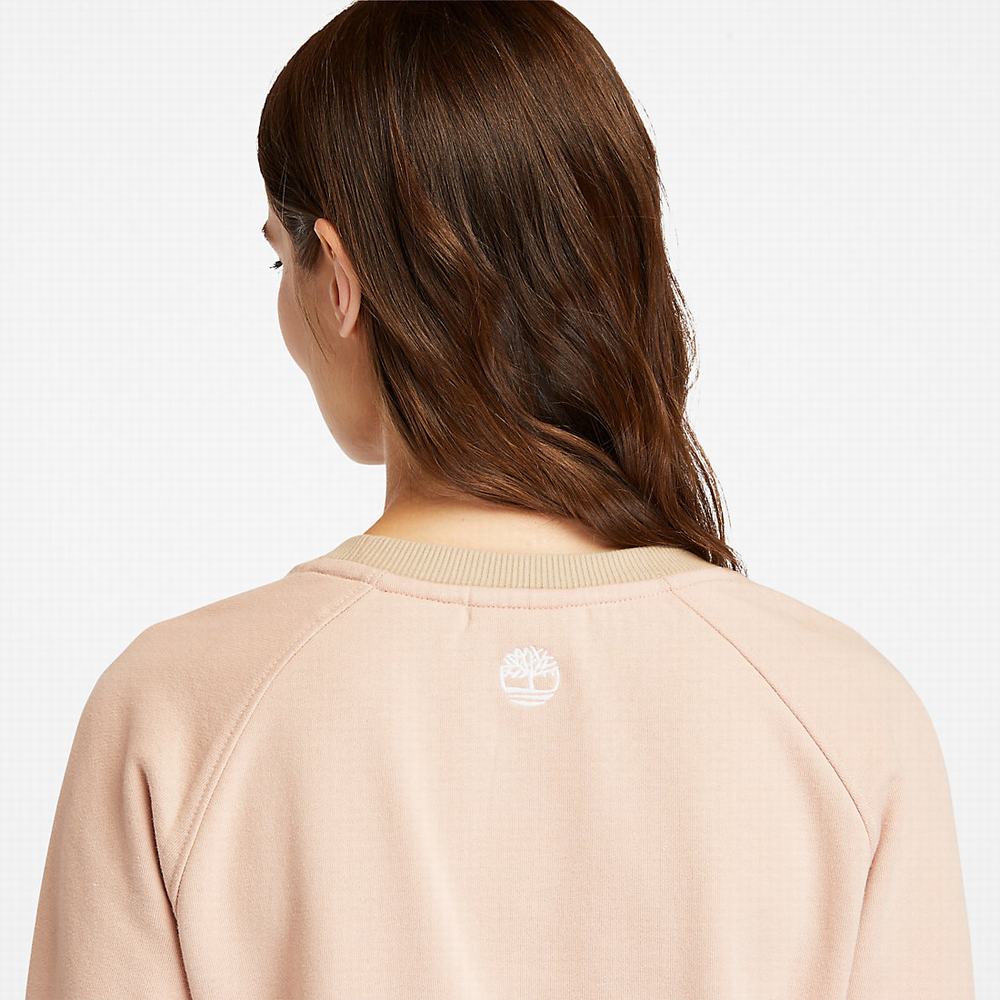 Dámské Mikiny Timberland Crewneck Světle Růžové | TI47892-793