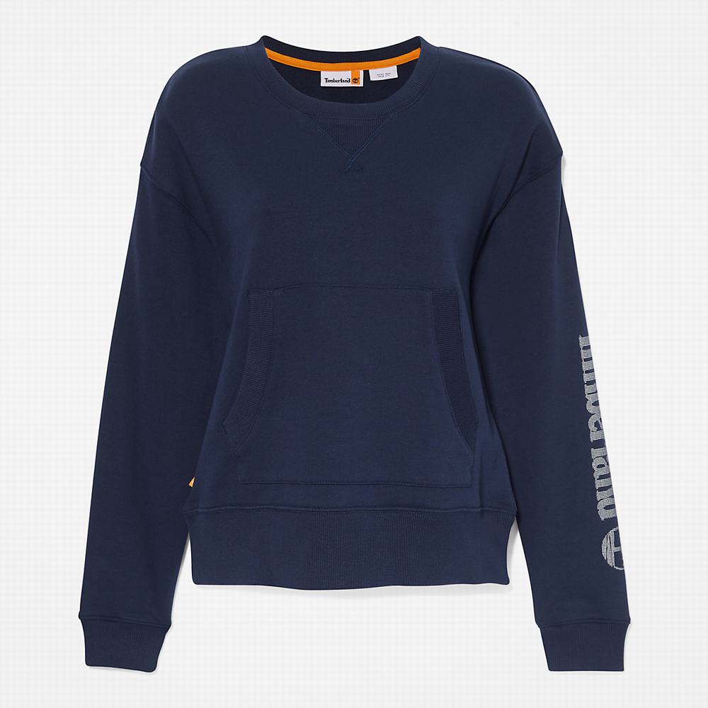 Dámské Mikiny Timberland Pouch-Pocket Tmavě Blankyt | TI39186-740