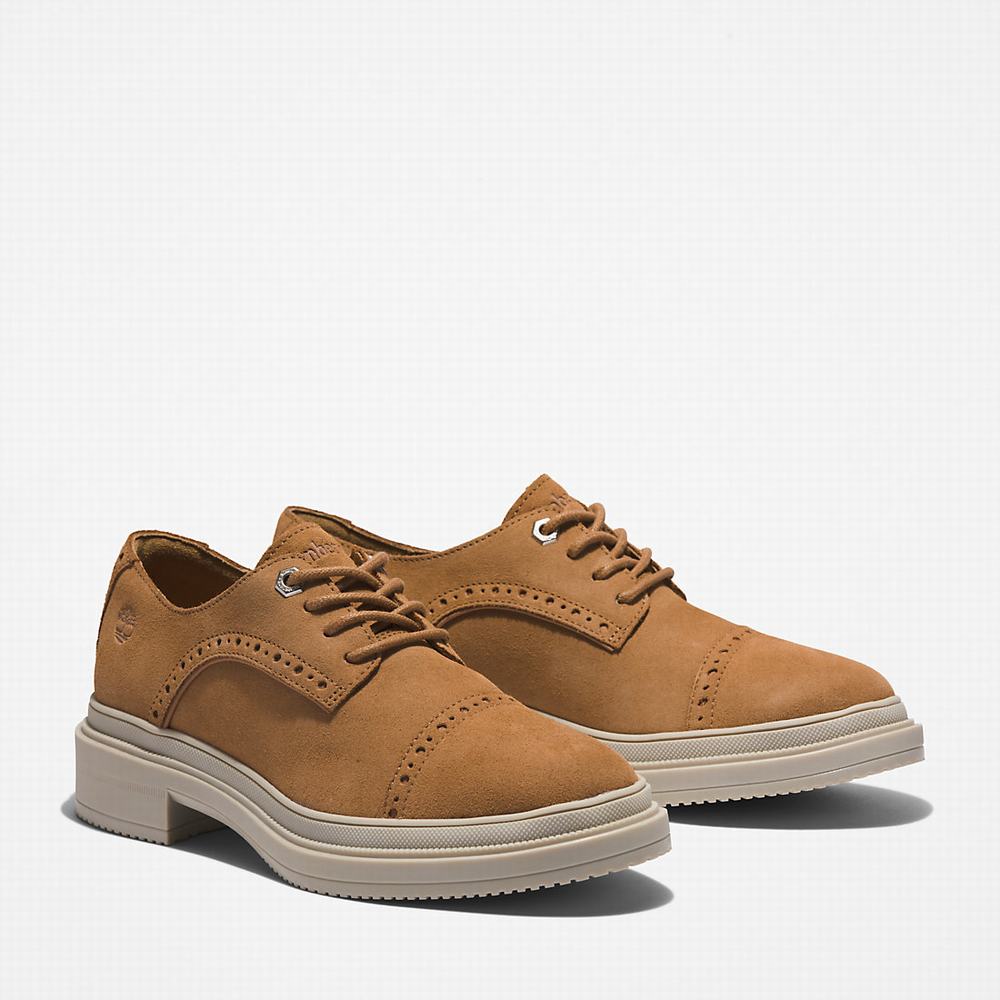 Dámské Oxford Boty Timberland Lisbon Lane Brogue Béžový | TI70369-728