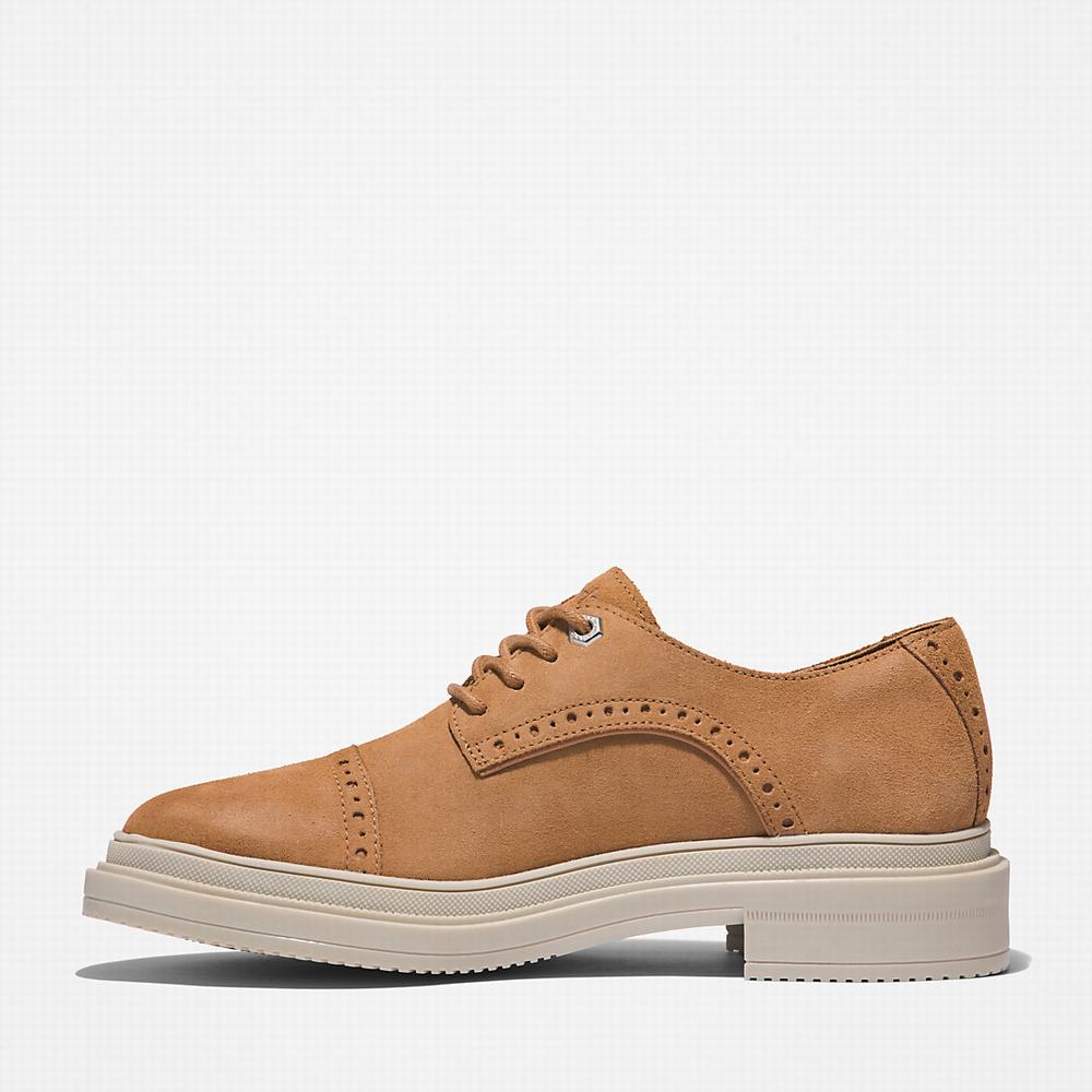 Dámské Oxford Boty Timberland Lisbon Lane Brogue Béžový | TI70369-728