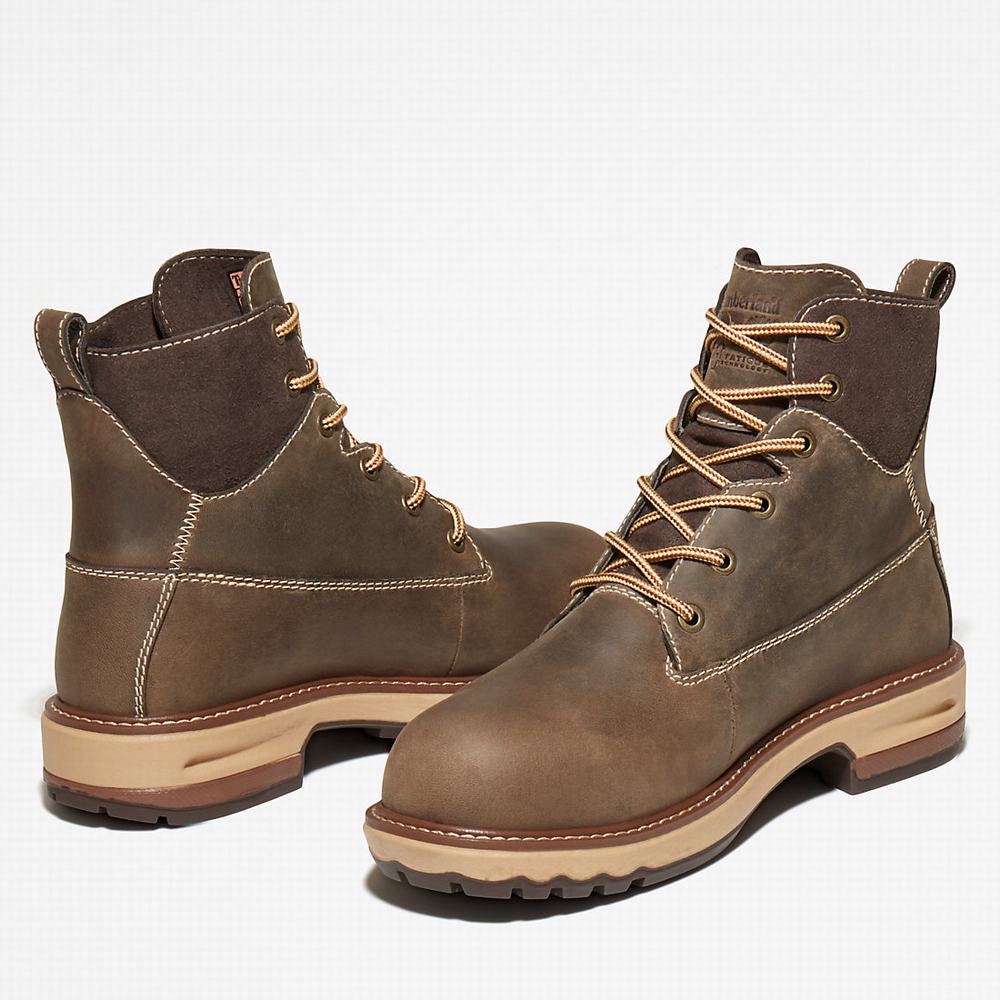 Dámské Pracovní Boty Timberland 6-inch Hightower Worker Boot Hnědé | TI20458-168