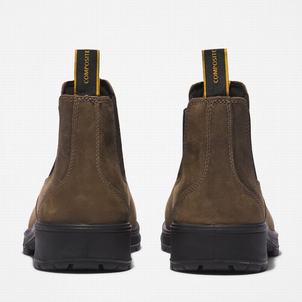 Dámské Pracovní Boty Timberland Nashoba Běžné Composite Špicí Káva | TI06487-820