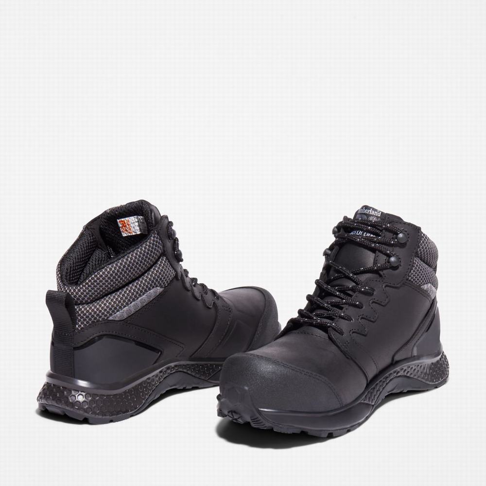 Dámské Pracovní Boty Timberland Reaxion Composite Špicí Waterproof Pracovní Sneaker Černé Šedé | TI10328-756