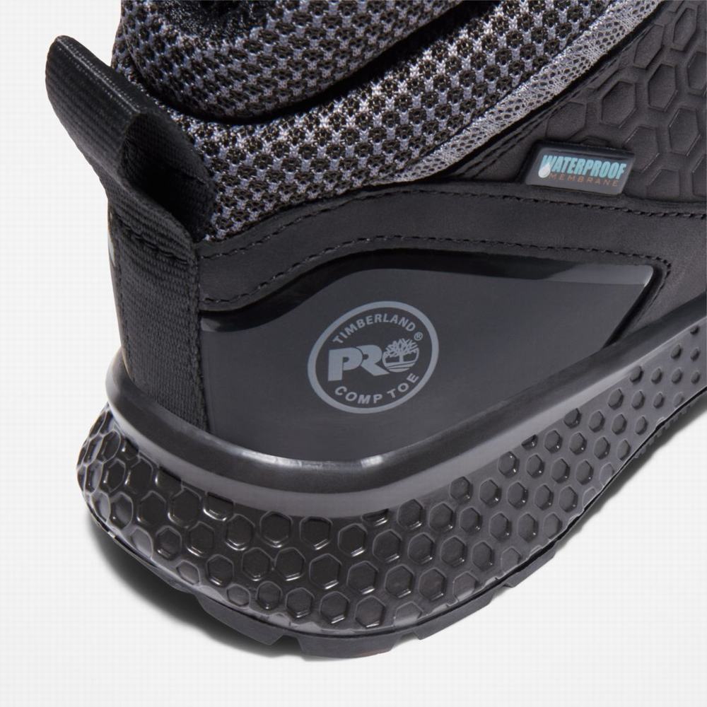 Dámské Pracovní Boty Timberland Reaxion Composite Špicí Waterproof Pracovní Sneaker Černé Šedé | TI10328-756