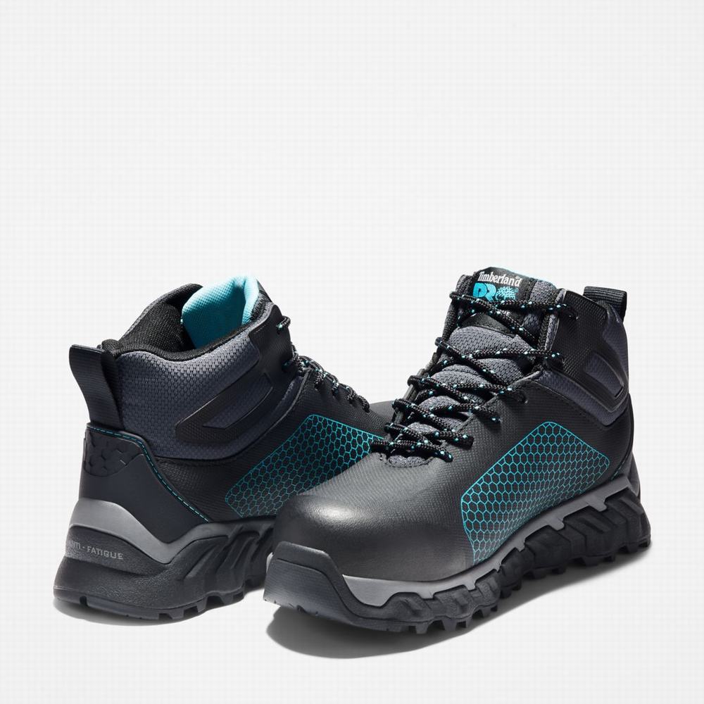Dámské Pracovní Boty Timberland Ridgework Composite Špicí Waterproof Černé | TI30976-452