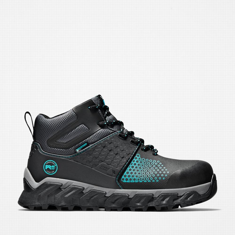 Dámské Pracovní Boty Timberland Ridgework Composite Špicí Waterproof Černé | TI30976-452