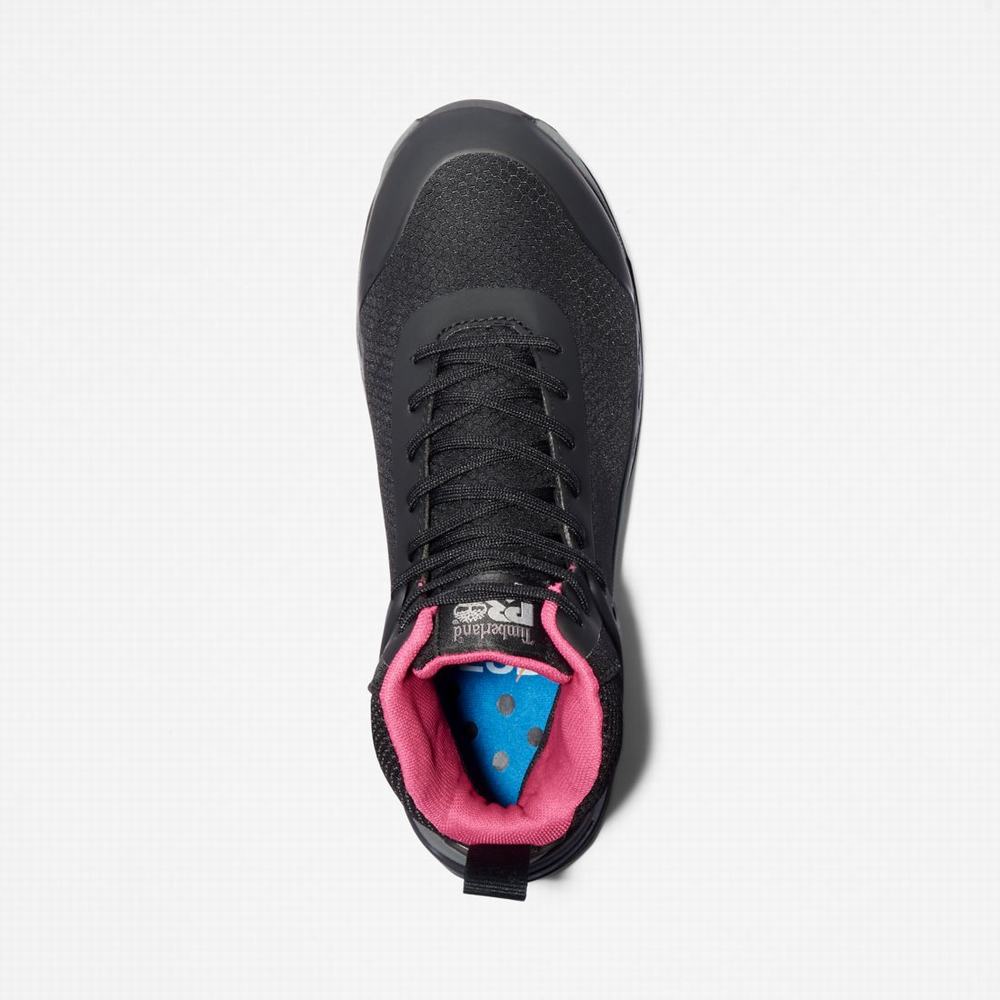 Dámské Pracovní Obuv Timberland Drivetrain Composite Špicí Pracovní Sneaker Černé Růžové | TI38965-341