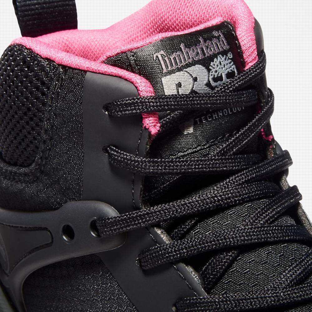Dámské Pracovní Obuv Timberland Drivetrain Composite Špicí Pracovní Sneaker Černé Růžové | TI38965-341