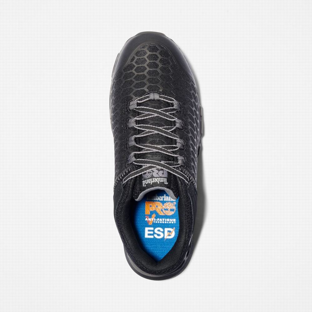 Dámské Pracovní Obuv Timberland PRO® Powertrain Sport Alloy Špicí Pracovní Sneaker Černé | TI53706-082