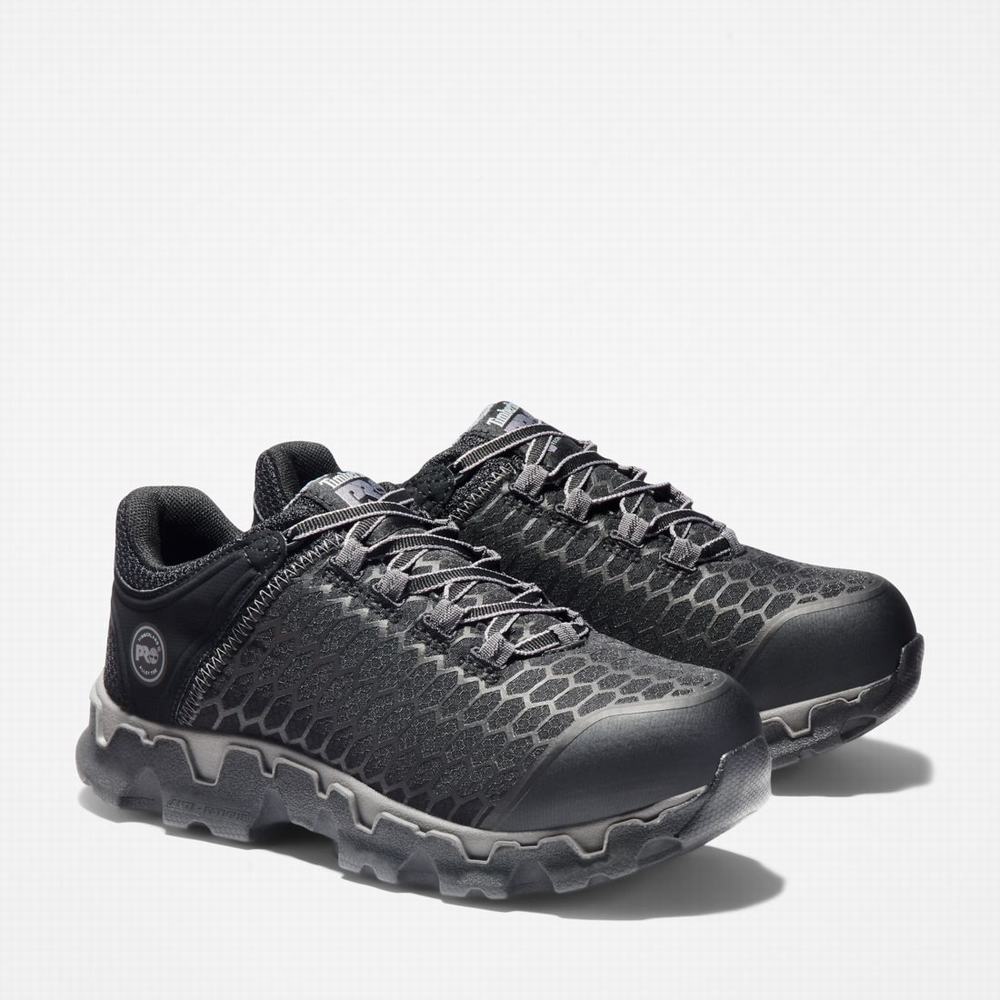 Dámské Pracovní Obuv Timberland PRO® Powertrain Sport Alloy Špicí Pracovní Sneaker Černé | TI53706-082