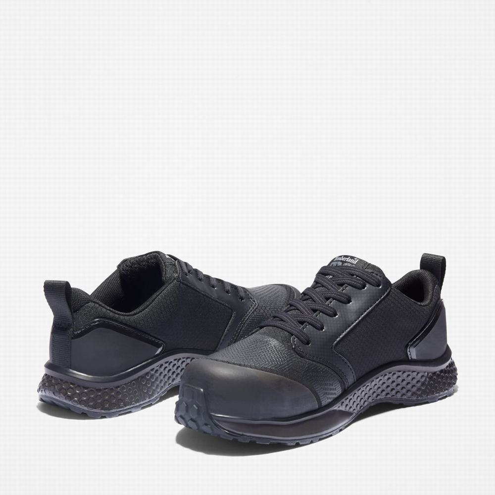 Dámské Pracovní Obuv Timberland Reaxion Composite Špicí Pracovní Sneaker Černé Šedé | TI39167-802