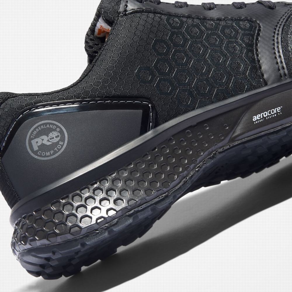 Dámské Pracovní Obuv Timberland Reaxion Composite Špicí Pracovní Sneaker Černé Šedé | TI39167-802