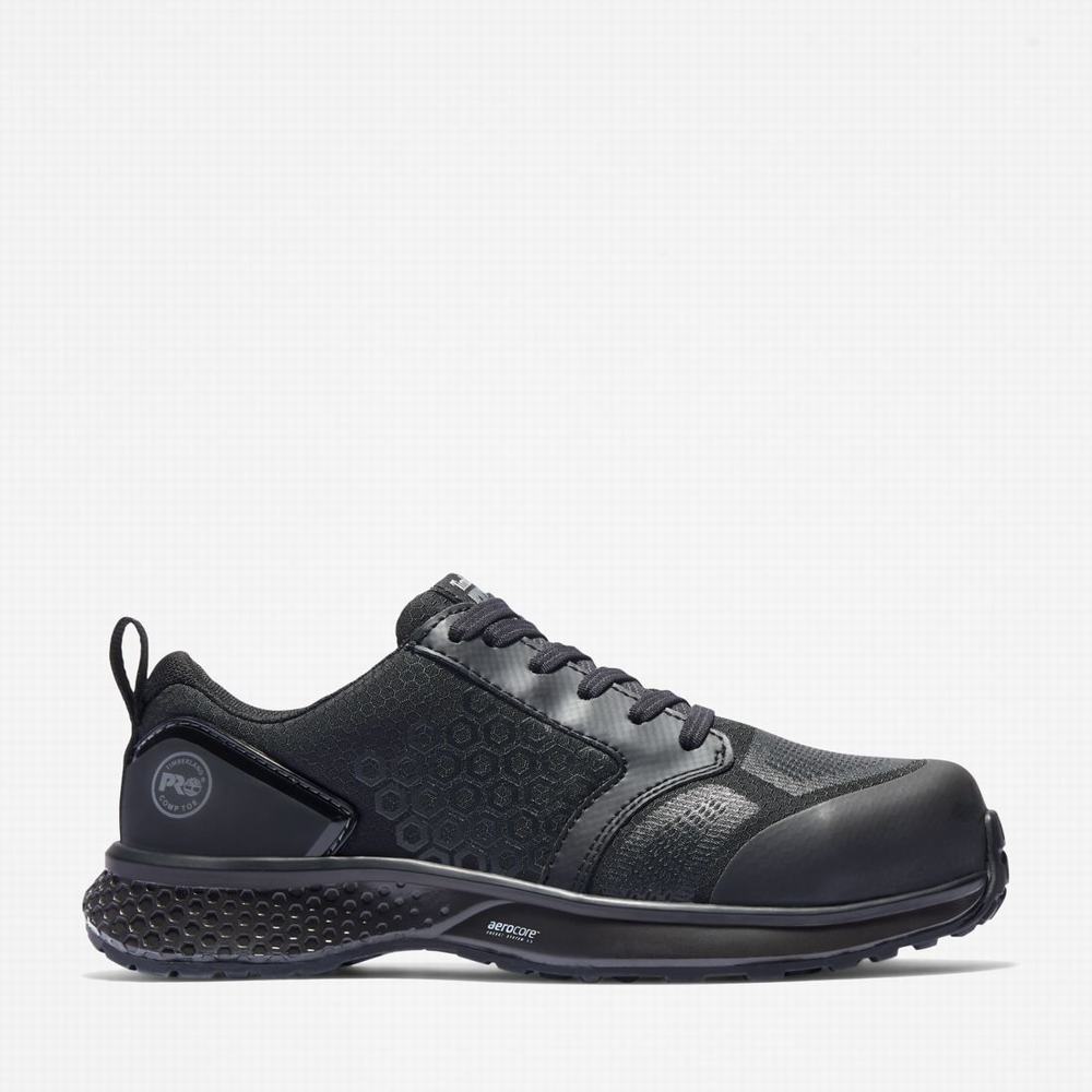 Dámské Pracovní Obuv Timberland Reaxion Composite Špicí Pracovní Sneaker Černé Šedé | TI39167-802