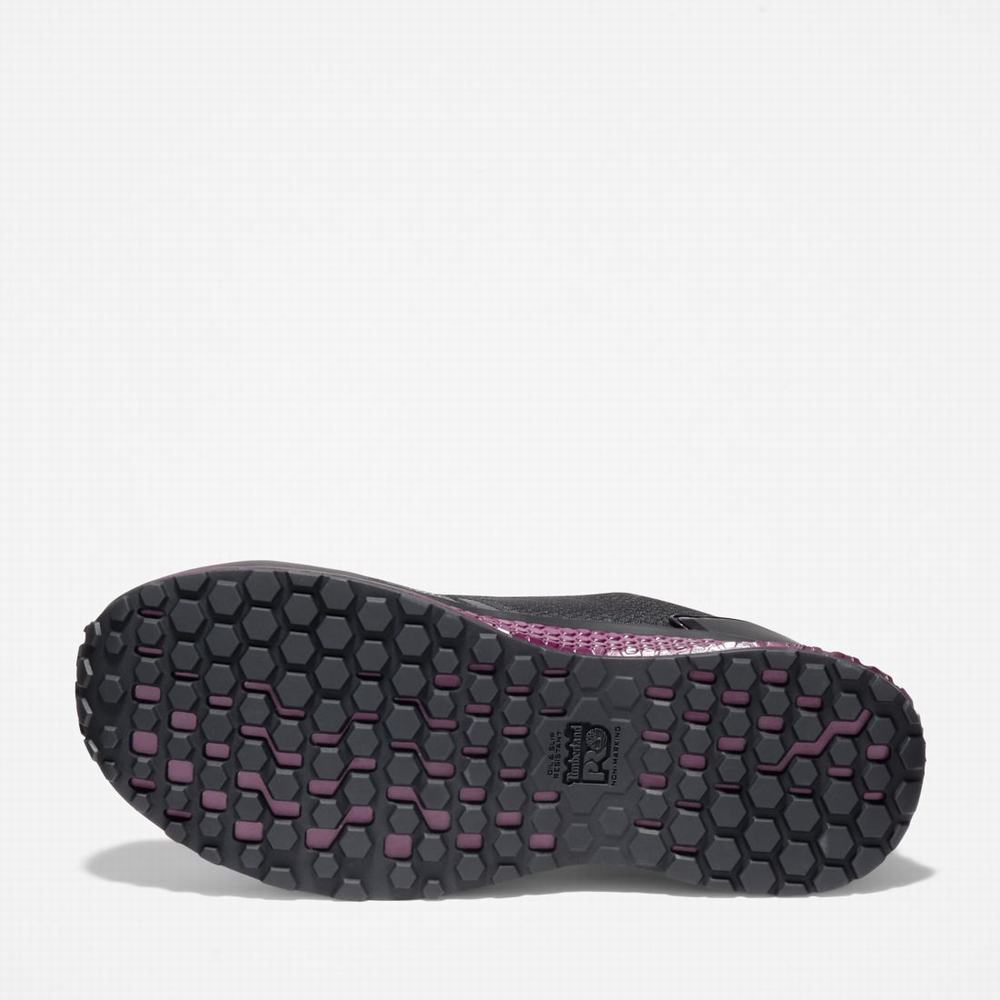 Dámské Pracovní Obuv Timberland Reaxion Composite Špicí Pracovní Sneaker Černé Fialové | TI87091-867