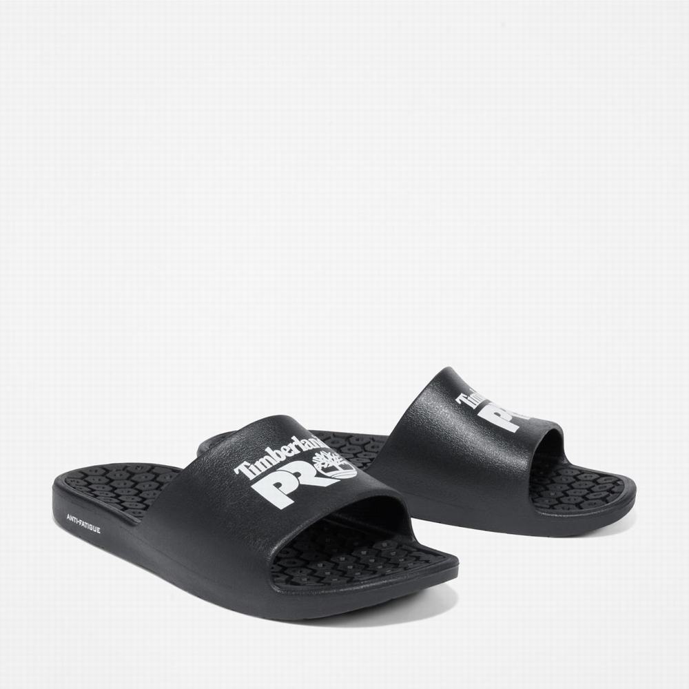 Dámské Sandály Timberland Anti-Fatigue Technologie Pantofle Černé Bílé | TI43721-581