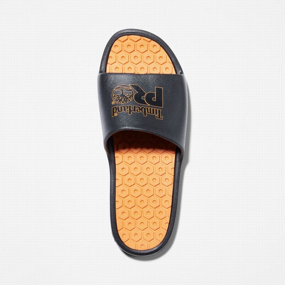 Dámské Sandály Timberland Anti-Fatigue Technologie Pantofle Černé Oranžové | TI94562-927