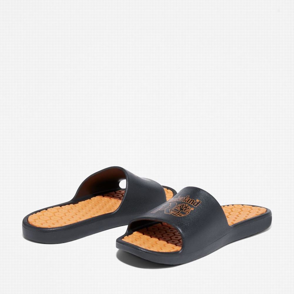 Dámské Sandály Timberland Anti-Fatigue Technologie Pantofle Černé Oranžové | TI94562-927