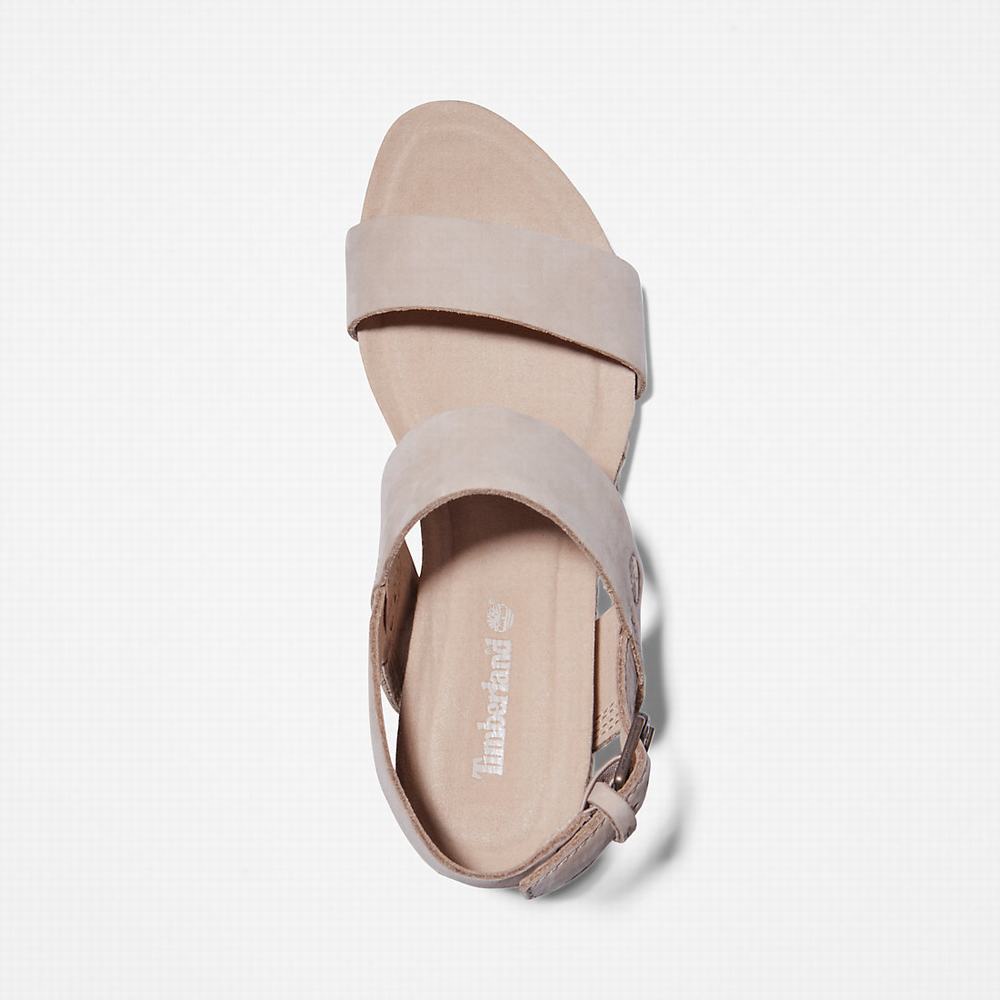 Dámské Sandály Timberland Capri Sunset Klínku Béžový | TI26081-328