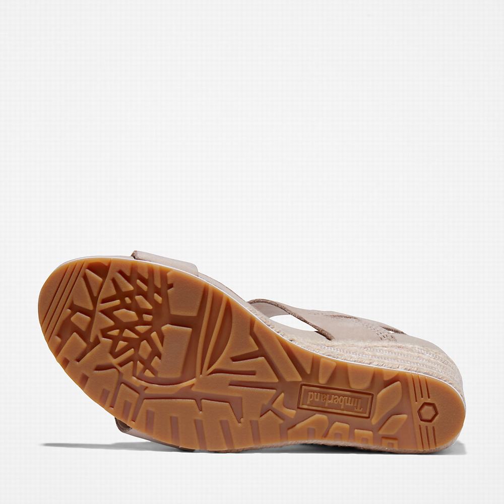 Dámské Sandály Timberland Capri Sunset Klínku Béžový | TI26081-328