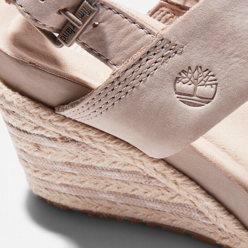 Dámské Sandály Timberland Capri Sunset Klínku Béžový | TI26081-328