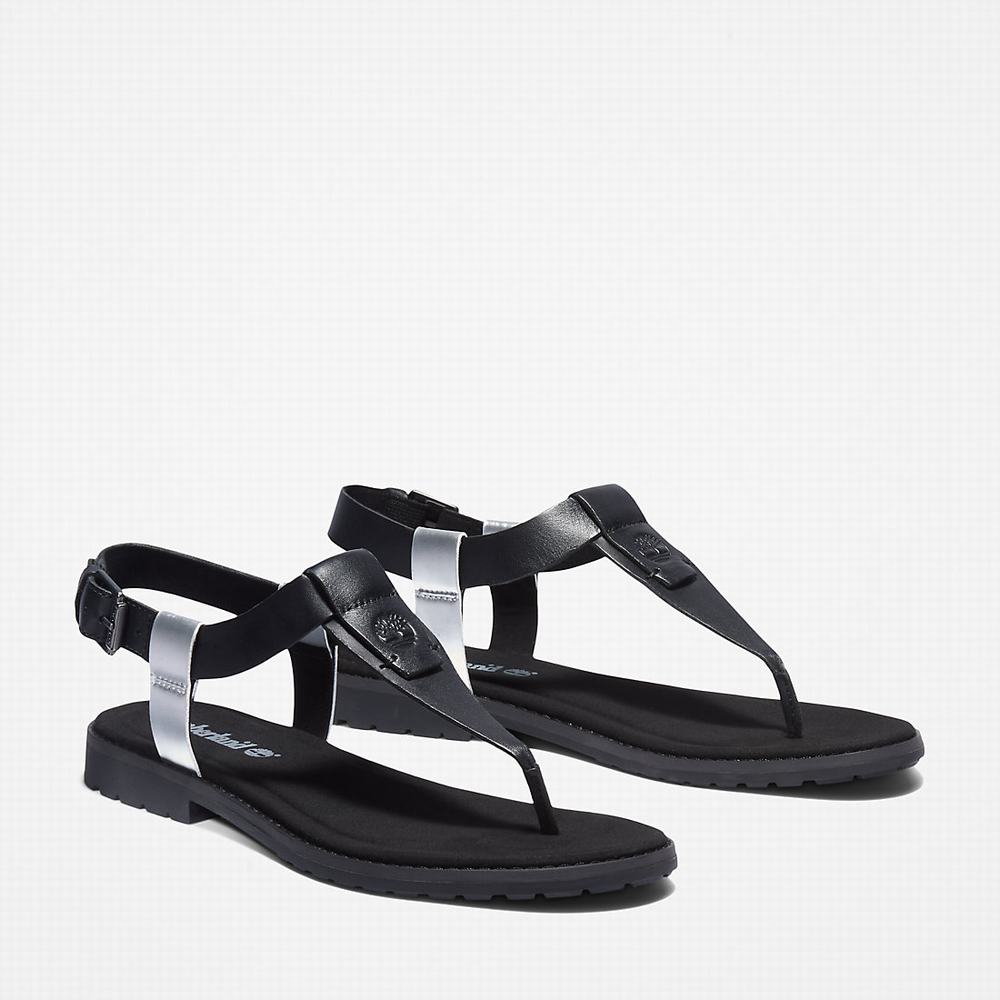 Dámské Sandály Timberland Chicago Riverside Tanga Černé | TI38209-527