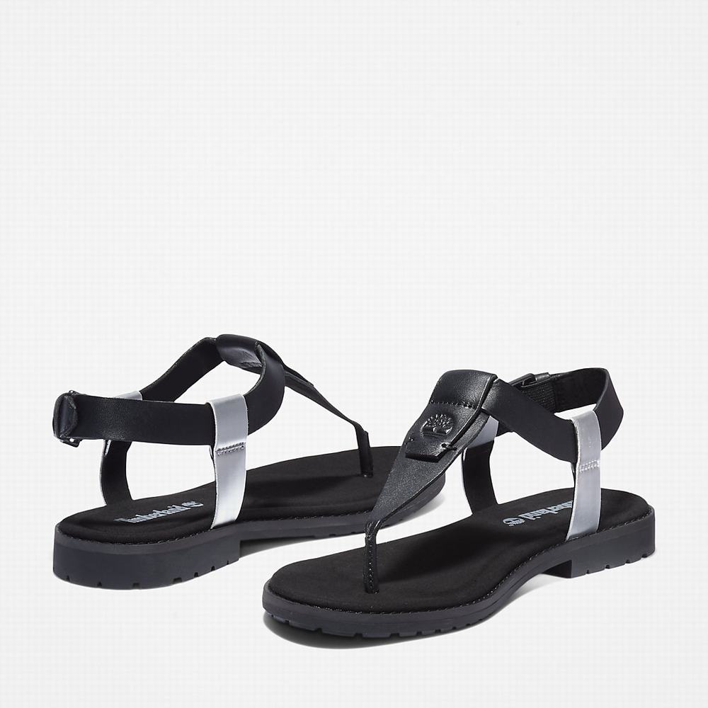 Dámské Sandály Timberland Chicago Riverside Tanga Černé | TI38209-527