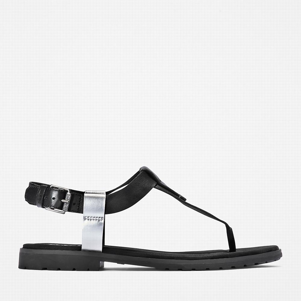 Dámské Sandály Timberland Chicago Riverside Tanga Černé | TI38209-527