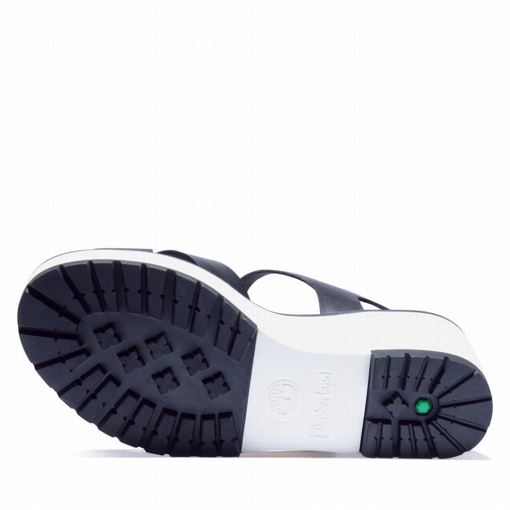 Dámské Sandály Timberland Koralyn Klínku Černé | TI48560-183