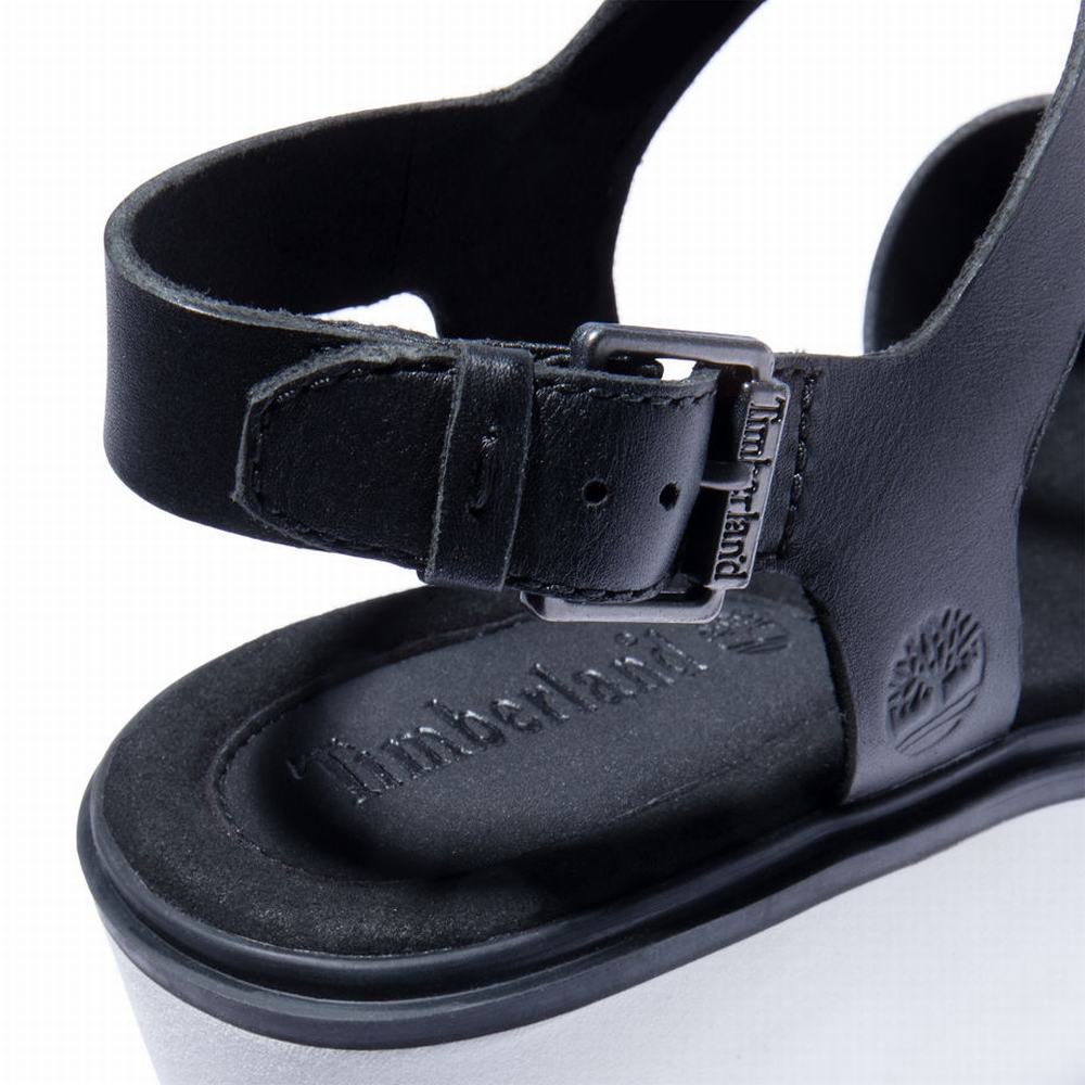 Dámské Sandály Timberland Koralyn Klínku Černé | TI48560-183