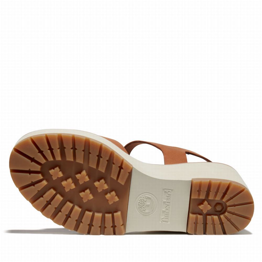 Dámské Sandály Timberland Koralyn Klínku Hnědé | TI78415-159