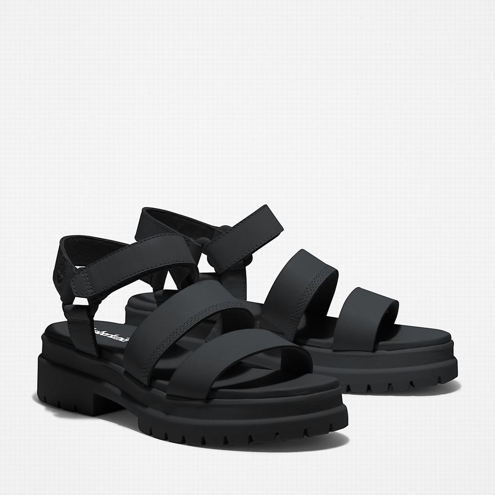 Dámské Sandály Timberland London Vibe Ankle-Páskové Černé | TI29375-734
