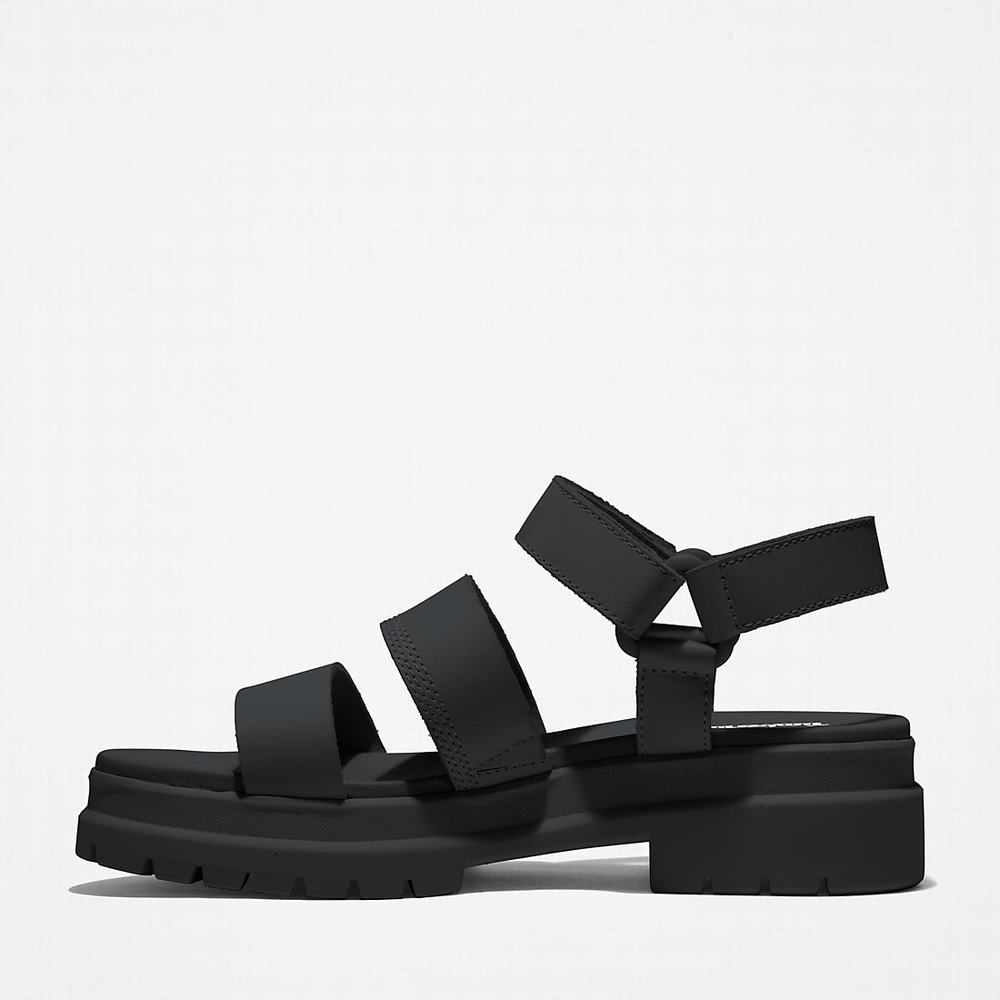 Dámské Sandály Timberland London Vibe Ankle-Páskové Černé | TI29375-734