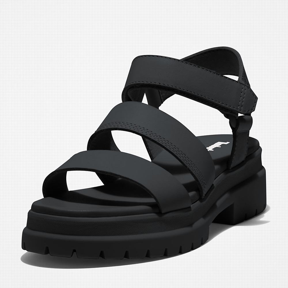Dámské Sandály Timberland London Vibe Ankle-Páskové Černé | TI29375-734