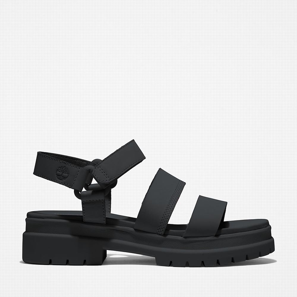 Dámské Sandály Timberland London Vibe Ankle-Páskové Černé | TI29375-734