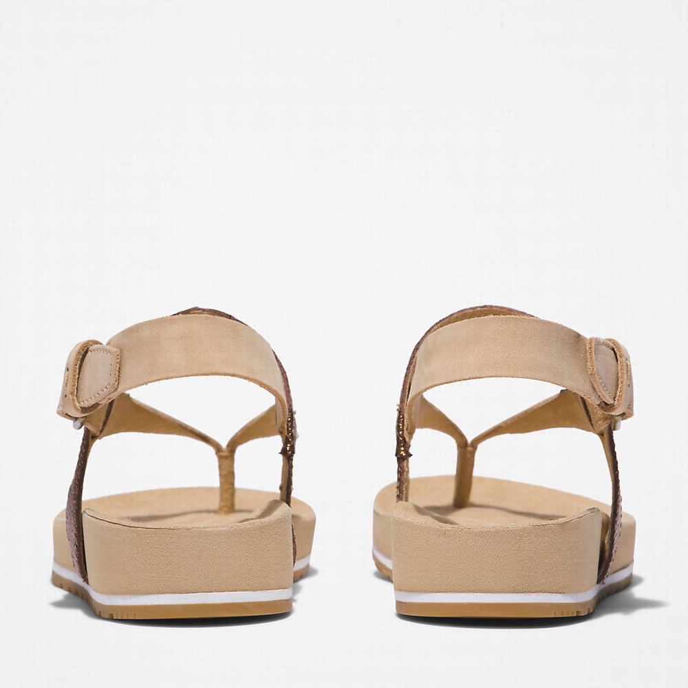 Dámské Sandály Timberland Malibu Beach Flip-Flop Béžový | TI13246-795
