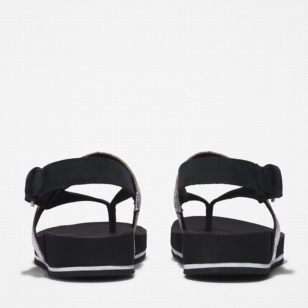 Dámské Sandály Timberland Malibu Beach Flip-Flop Černé | TI56023-918
