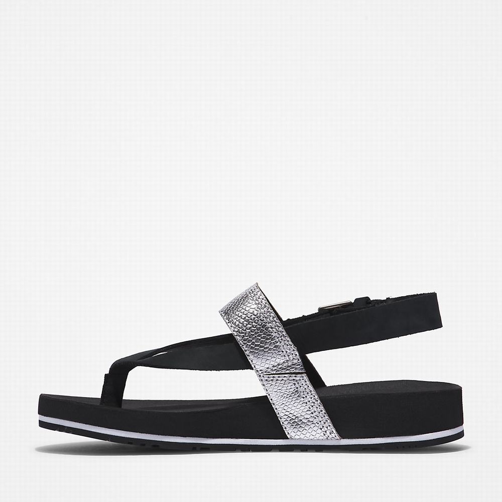 Dámské Sandály Timberland Malibu Beach Flip-Flop Černé | TI56023-918