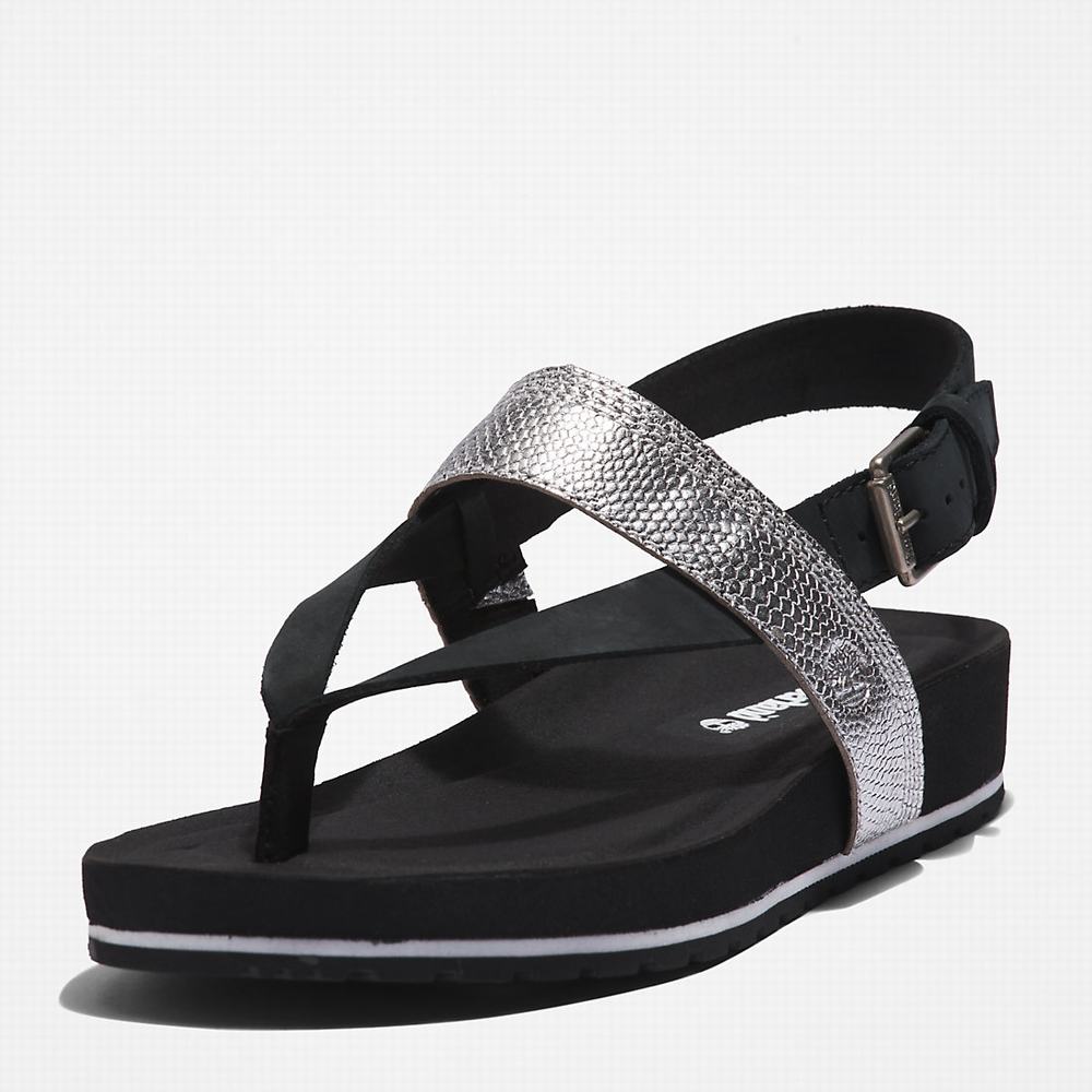 Dámské Sandály Timberland Malibu Beach Flip-Flop Černé | TI56023-918
