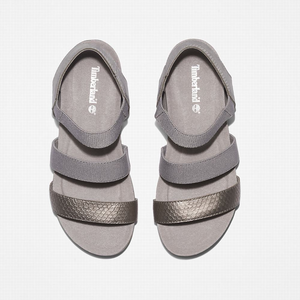 Dámské Sandály Timberland Malibu Waves Ankle-strap Šedé | TI43571-907