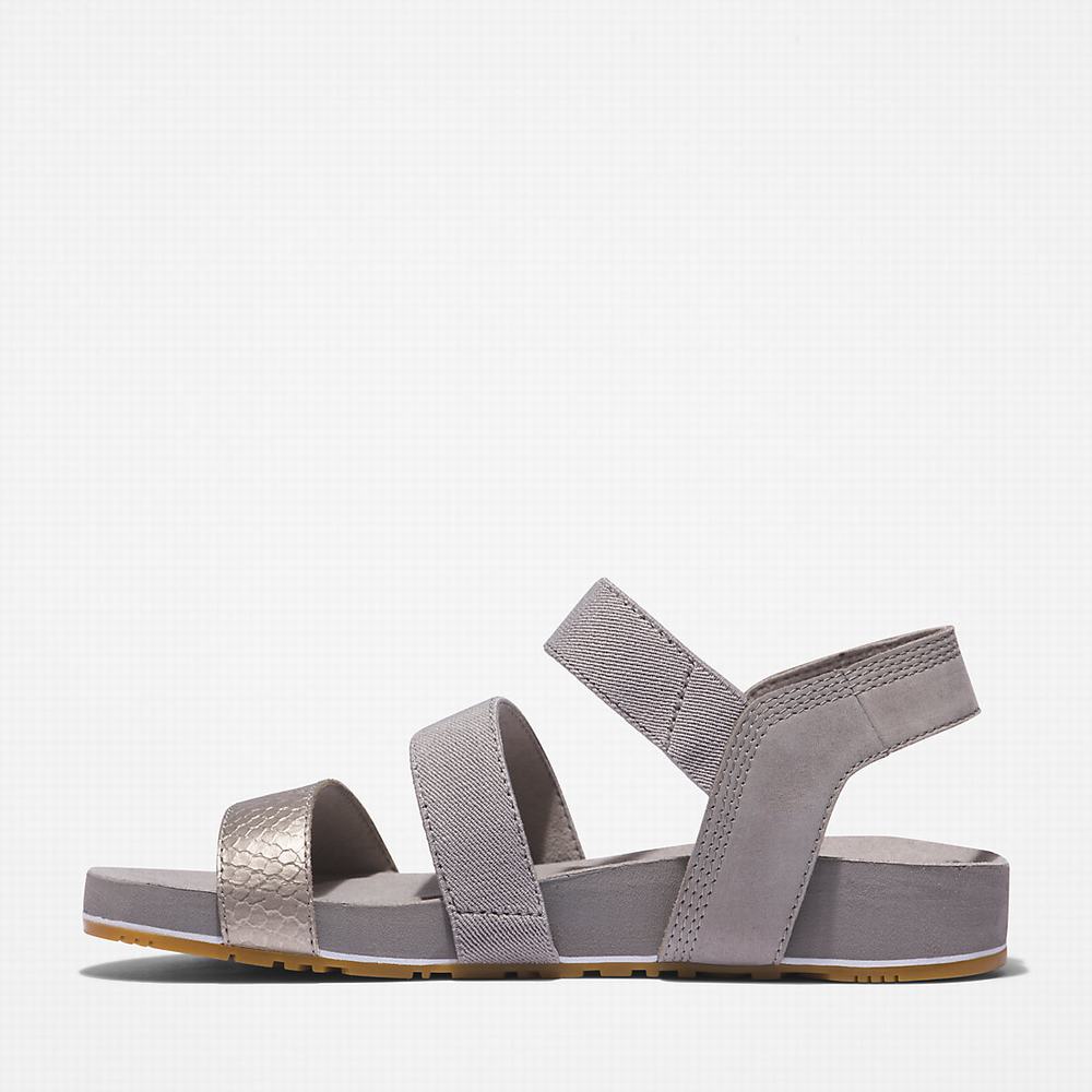 Dámské Sandály Timberland Malibu Waves Ankle-strap Šedé | TI43571-907