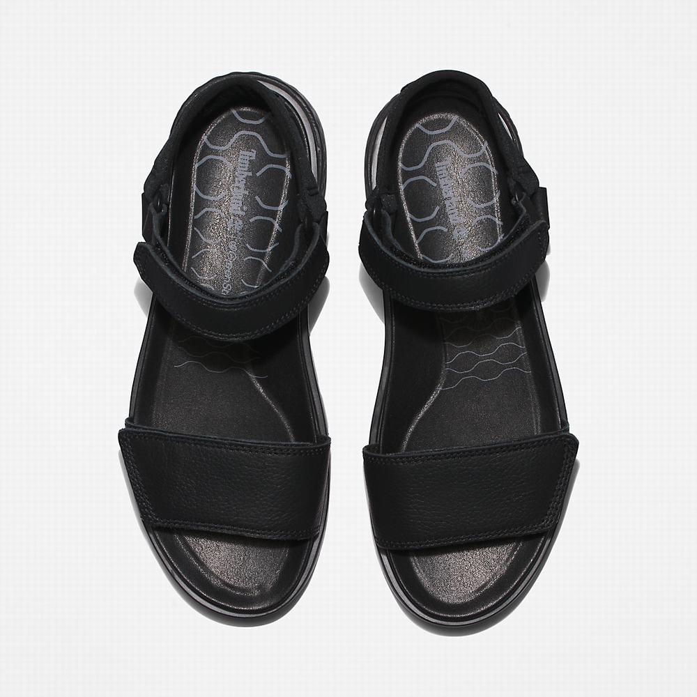 Dámské Sandály Timberland Ray City Ankle Páskové Černé | TI04759-470